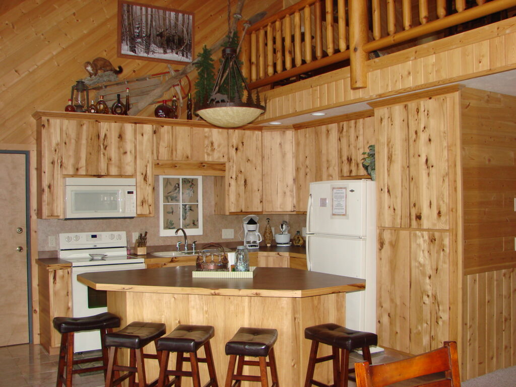Log Retreat Kitchen