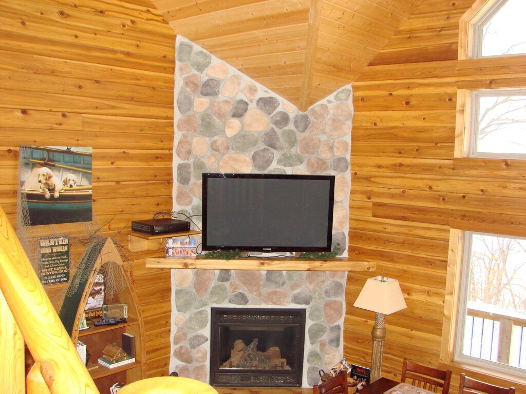 Log Retreat Living Room